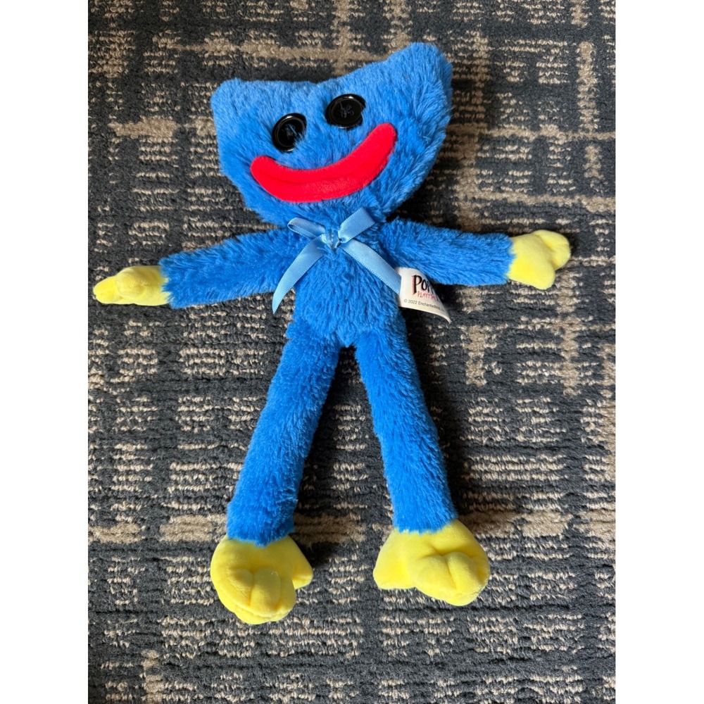 Poppy Playtime Huggy Wuggy Blue Plush 10 Inch Button Eyes EnchantedMob 2022